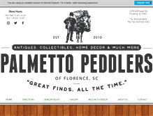 Tablet Screenshot of palmettopeddlers.com